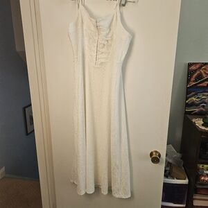 ASOS DESIGN White Midi Sundress Size 14